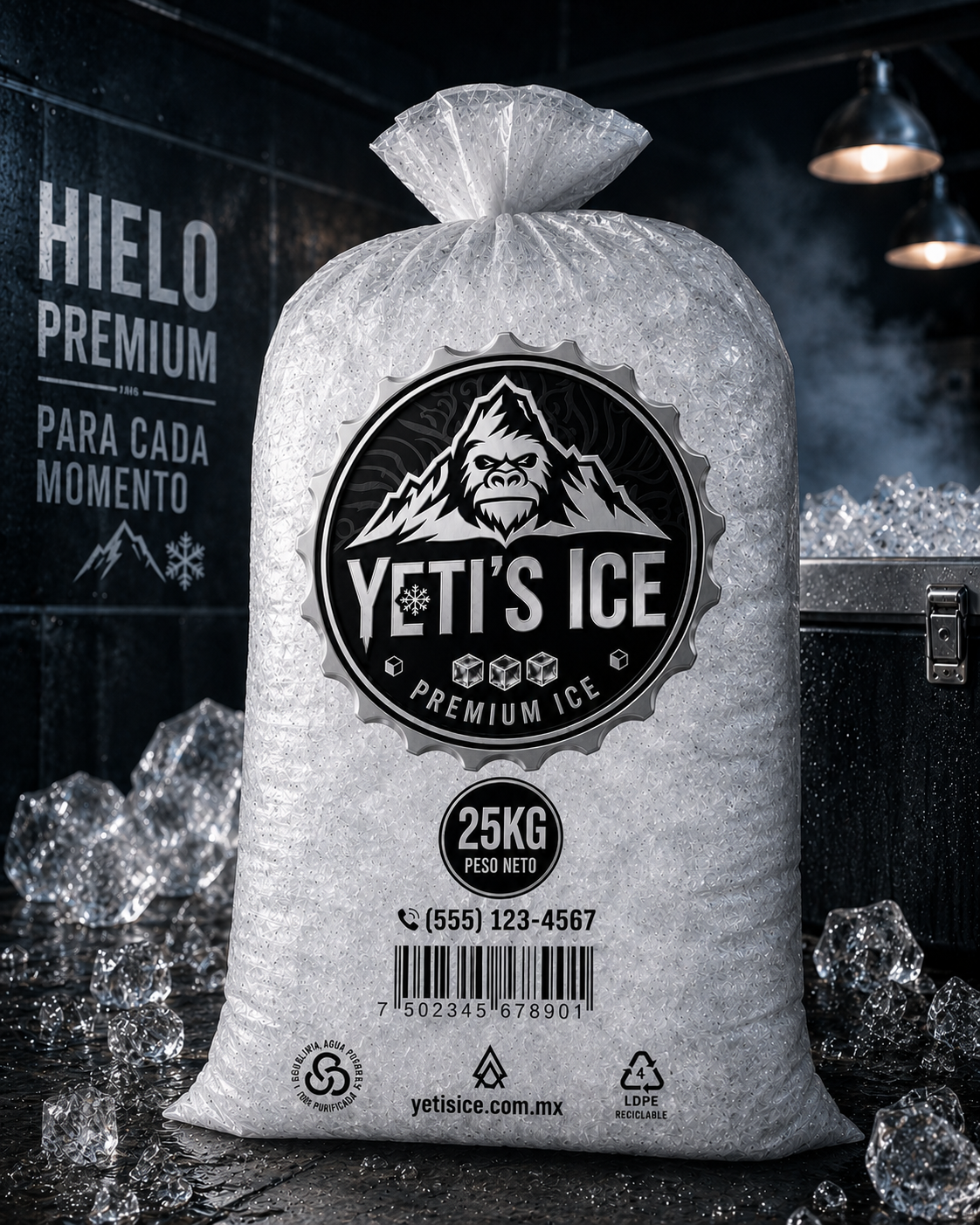 Costal de Hielo 25Kg